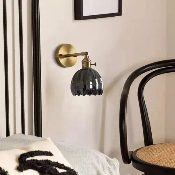 Skanto | Vintage Tulipan Glass Vegglampe Lys