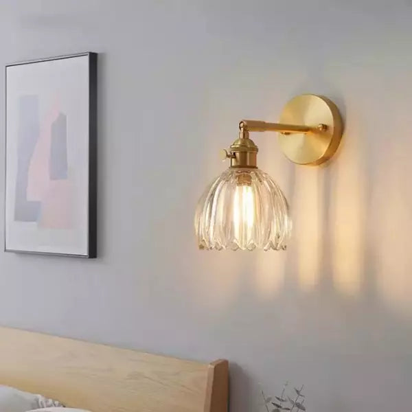 Skanto | Glass Tulip Blomster Vegglampe | Elegant Blomsterbelysning for et Stilfullt Interiør - MurCharm