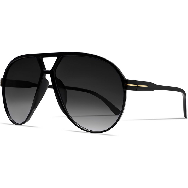 Aviator Oversize Solbriller Retro UV400 | Skanto