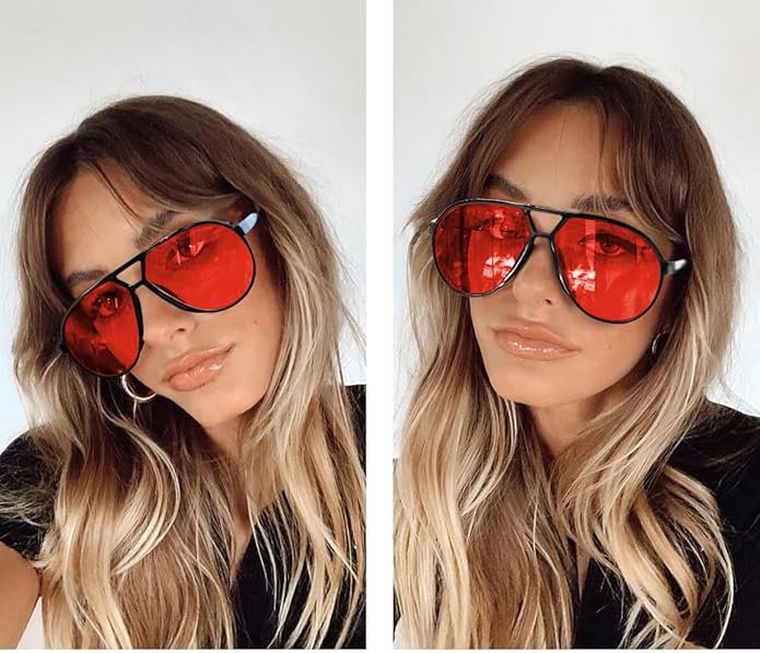 Aviator Oversize Solbriller Retro UV400 | Skanto