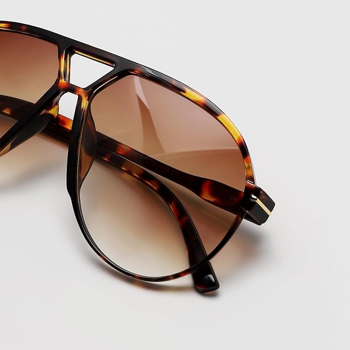 Aviator Oversize Solbriller Retro UV400 | Skanto