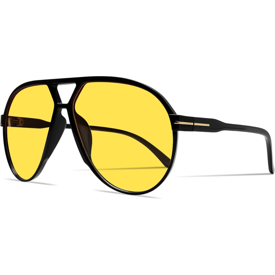 Aviator Oversize Solbriller Retro UV400 | Skanto