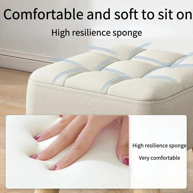 Skanto | Polstret ottoman pult i retro stil i pastellfarger