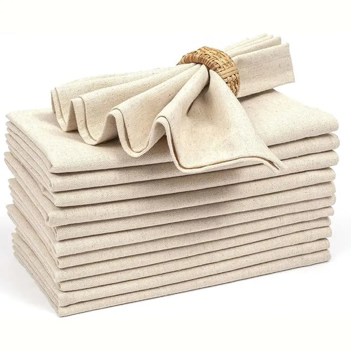 Gjenbrukbare Polyester Duk Servietter Tykkede Holdbare Bordservietter | Skanto