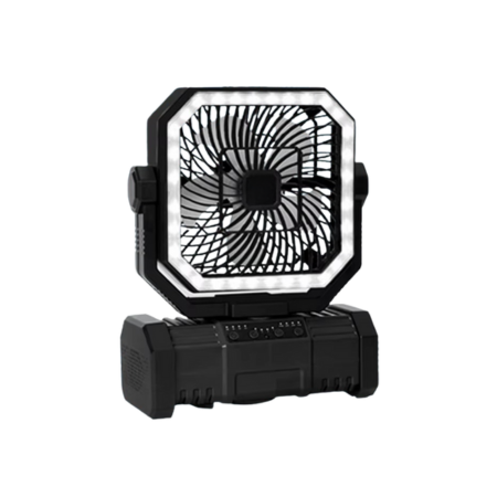 Skanto | Oppladbar campingvifte med 20000mAh batteri, 4 hastigheter og LED-lanterne