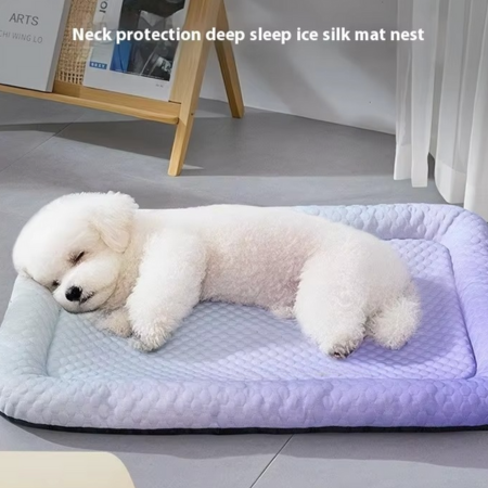 Skanto | Ice Silk Cooling Pet Bed for Dogs & Cats – Sommer Komfort Rede