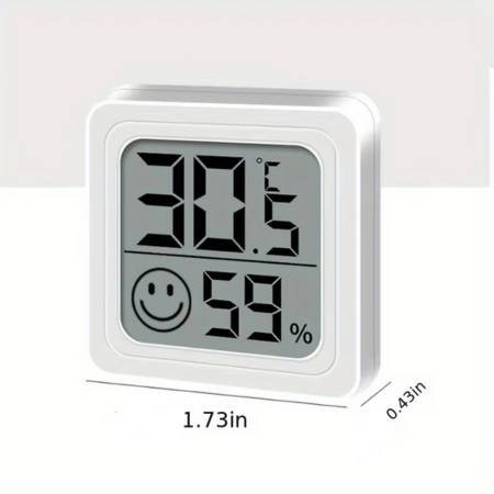 Skanto | Innendørs LCD Digital Termometer og Hygrometer med Temperatur- og Luftfuktighetsensor