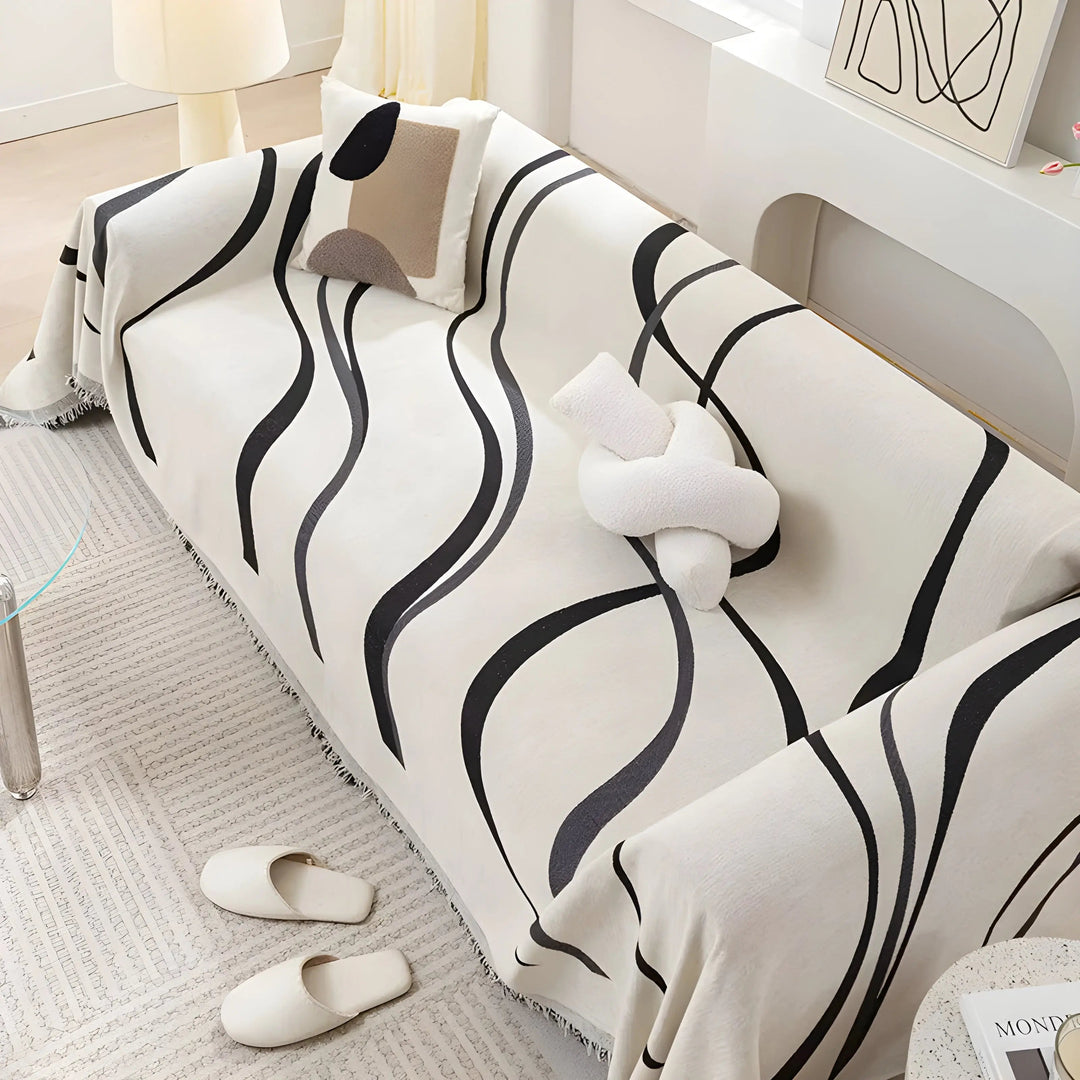 Skanto | Reversibel Chenille/Bomull Sofa Trekk - LuxeCasa