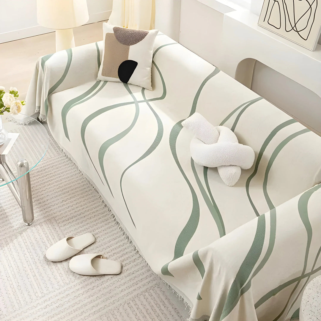 Skanto | Reversibel Chenille/Bomull Sofa Trekk - LuxeCasa