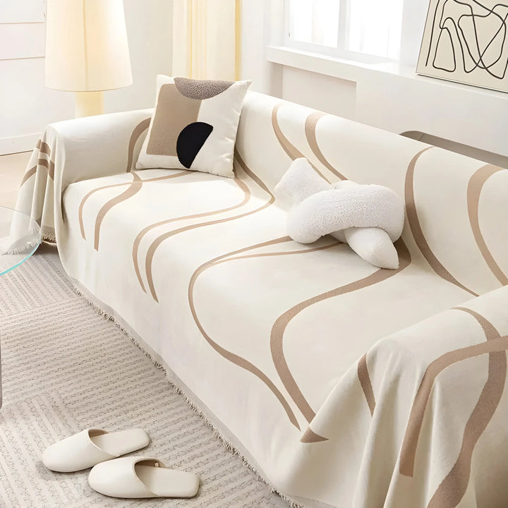 Skanto | Reversibel Chenille/Bomull Sofa Trekk - LuxeCasa
