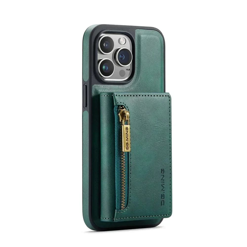 Norvo | RFID iPhone Lommebok Deksel | Avtakbar Magnetisk Lærbilfeste Støtsikker Deksel