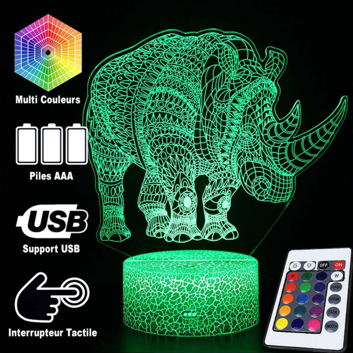 Skanto | 3D Lampe Nesehorn Majestet