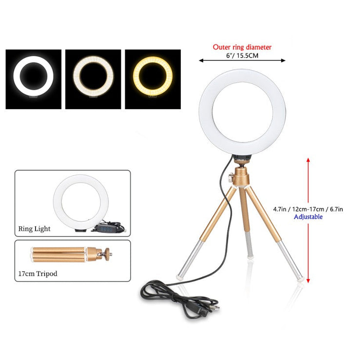 RubyGlow Ring Light – Perfekt lys for bilder Skanto