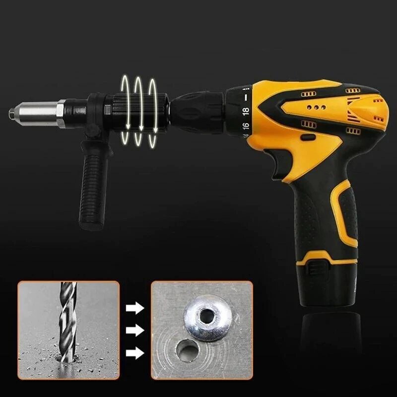 Skanto | DrillRivet Quick – Universell adapter for elektrisk drill riveting