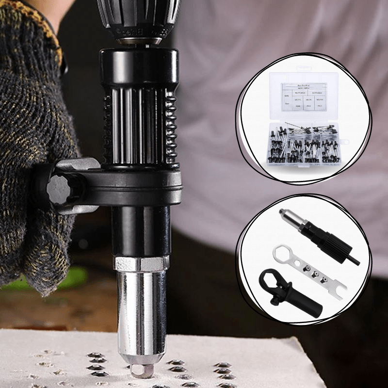 Skanto | DrillRivet Quick – Universell adapter for elektrisk drill riveting