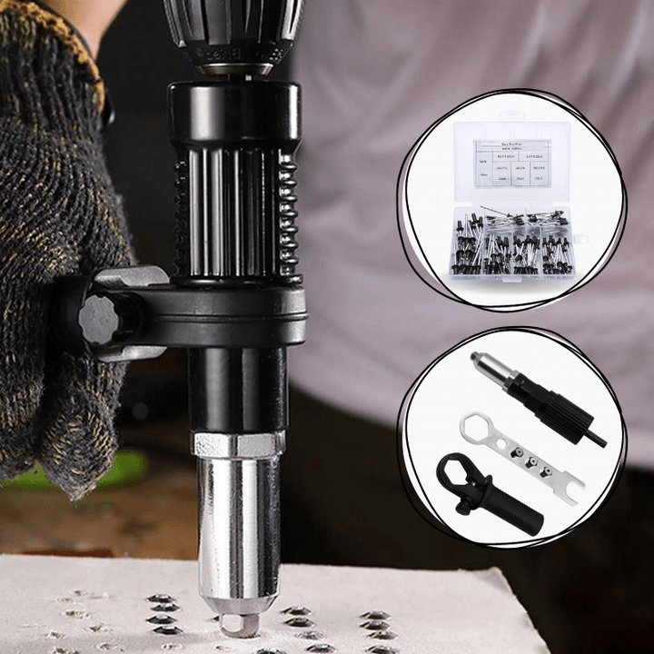 Skanto | DrillRivet Quick – Universell adapter for elektrisk drill riveting