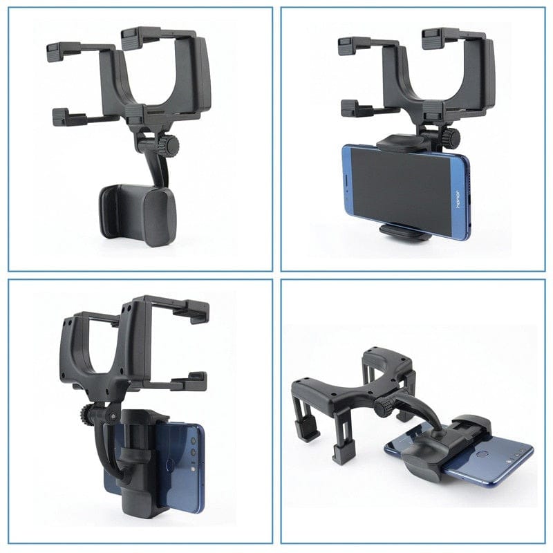Skanto | Roadview – Bakview Speil Telefonfeste med 360° Rotasjon & Teleskopisk Arm