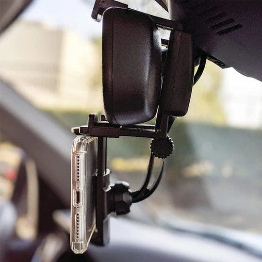 Skanto | Roadview – Bakview Speil Telefonfeste med 360° Rotasjon & Teleskopisk Arm
