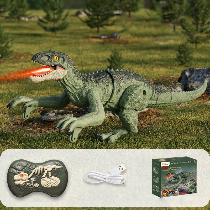 Norvo | Roarbot RC Dino – Fjernstyrt dinosaur med lys, lyd og tåkeeffekter – Realistisk gang og brøl moro