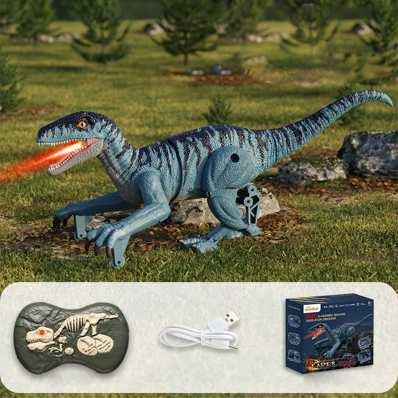 Skanto | Roarbot RC Dino – Fjernstyrt dinosaur med lys, lyd og tåkeeffekter – Realistisk gang og brøl moro