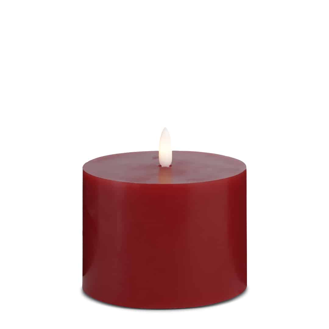 LED lysestake (1 stk) med realistisk 3D flamme 10 x 10 cm | Skanto