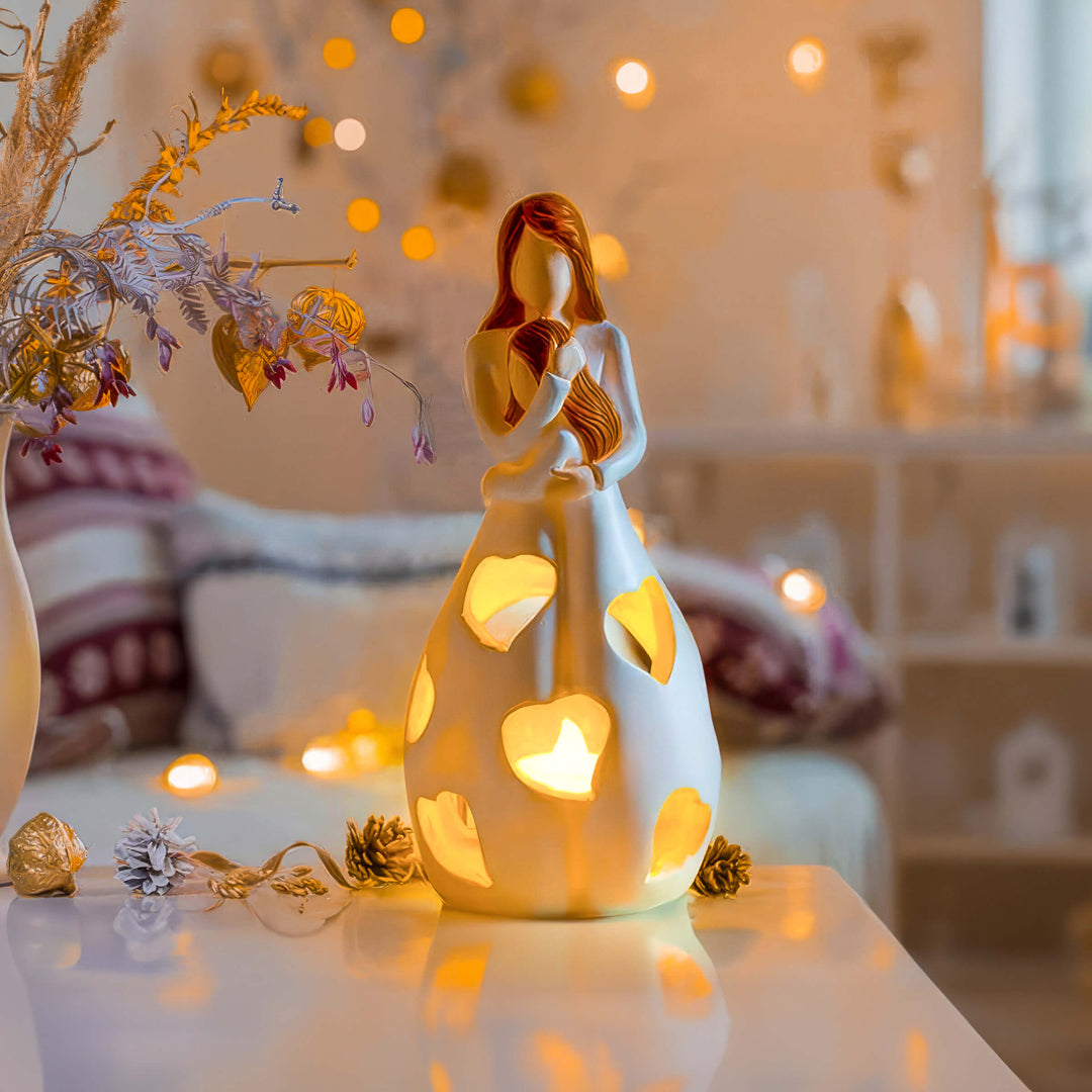 Skanto | Bordlampe Romantisk Harpiks Varm Hjerte Lys