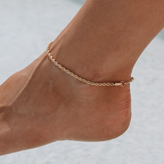 Elegante Minimalsitisk Ankelslynge for Damer - Lisa