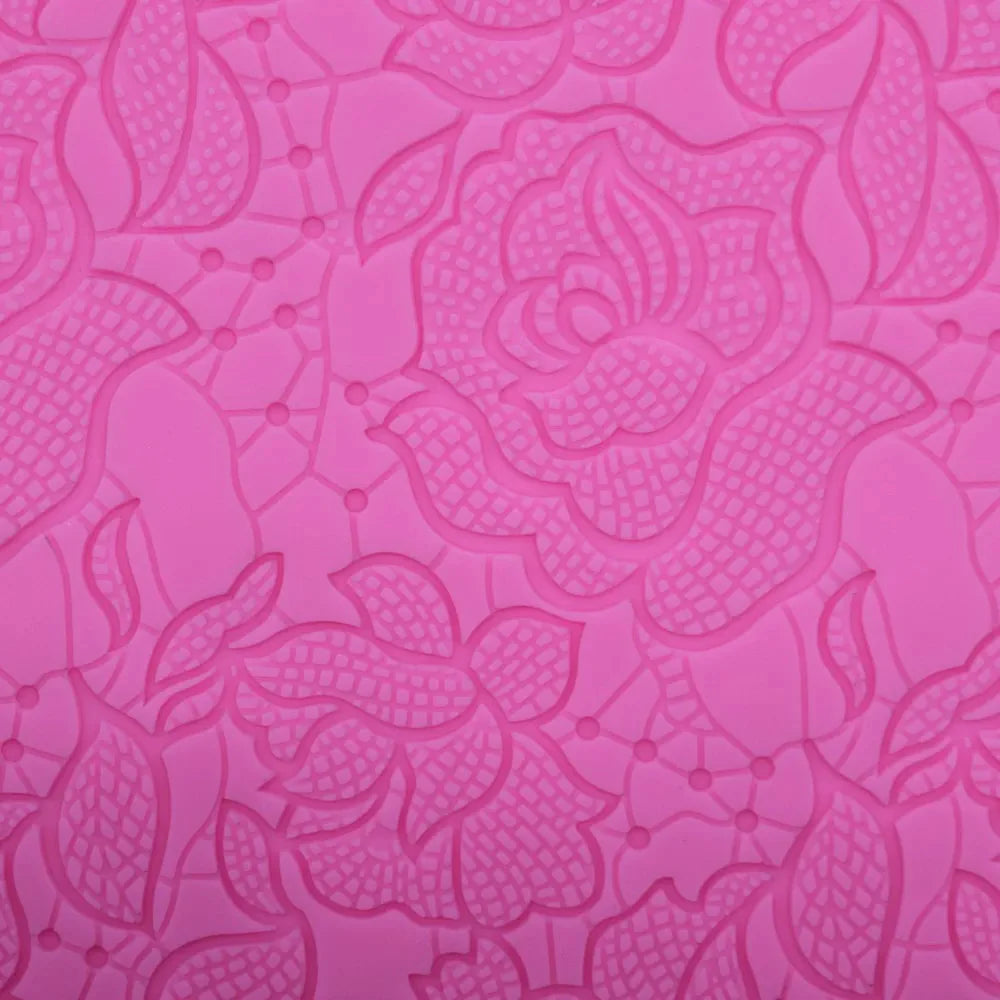 Rose Flower Lace Mold Kakekantdekorasjon Fondant Baking Dekorering | Skanto