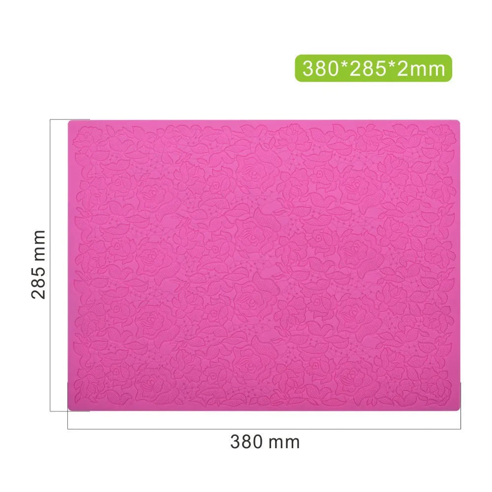 Rose Flower Lace Mold Kakekantdekorasjon Fondant Baking Dekorering | Skanto