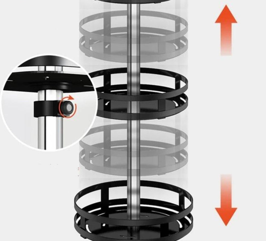 Skanto | Roterende Oppbevaringsstativ - TwistRack 360°