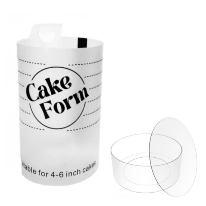 Rund Justerbar Kake Ringform Akril Sirkel Baking Kake Ring | Skanto