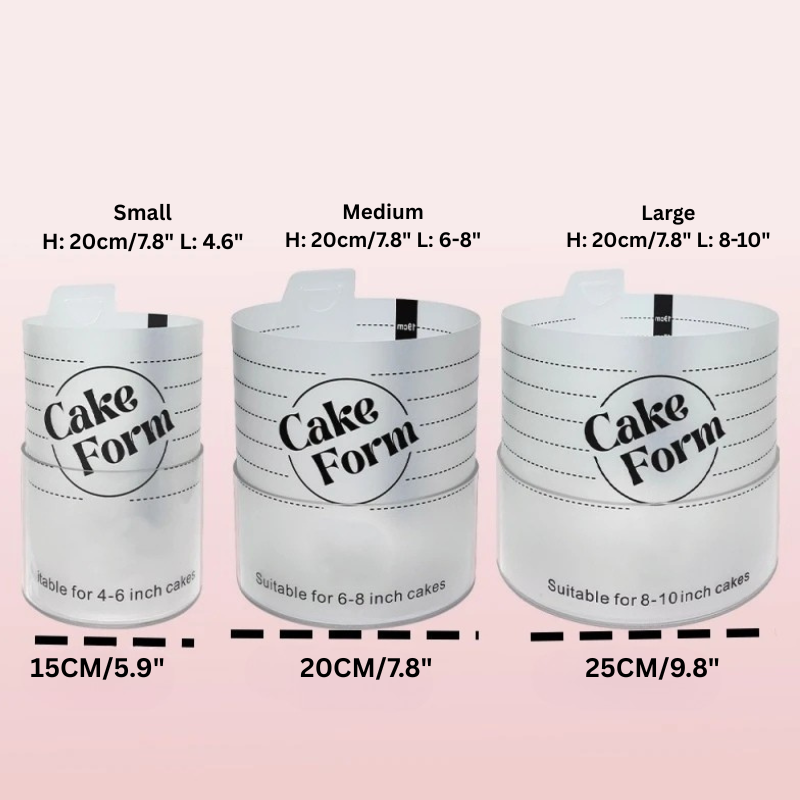 Rund Justerbar Kake Ringform Akril Sirkel Baking Kake Ring | Skanto