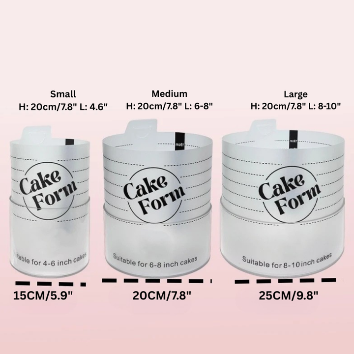 Rund Justerbar Kake Ringform Akril Sirkel Baking Kake Ring | Skanto