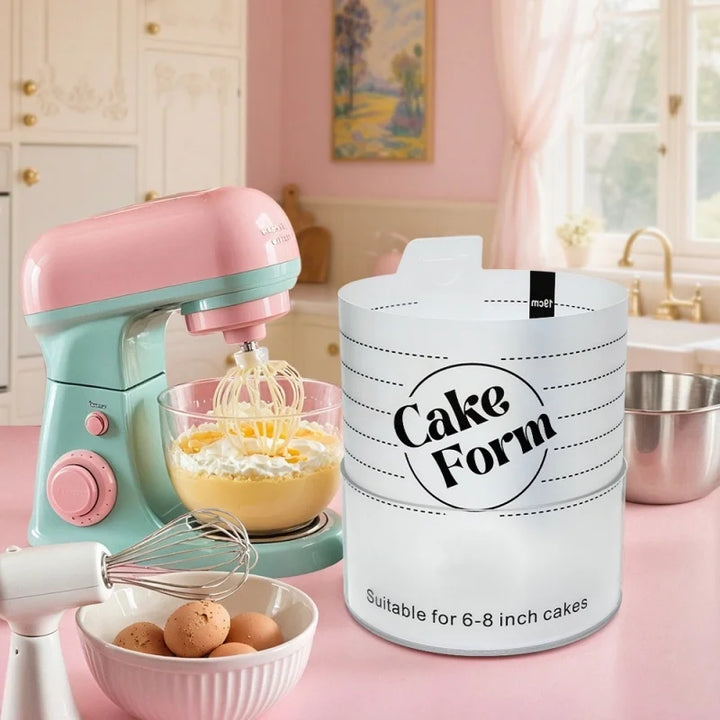 Rund Justerbar Kake Ringform Akril Sirkel Baking Kake Ring | Skanto