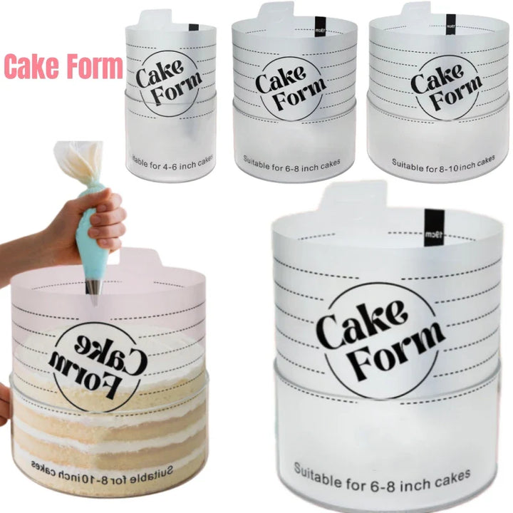 Rund Justerbar Kake Ringform Akril Sirkel Baking Kake Ring | Skanto