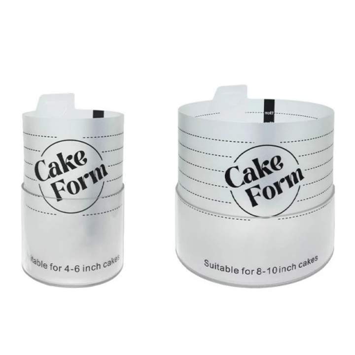 Rund Justerbar Kake Ringform Akril Sirkel Baking Kake Ring | Skanto