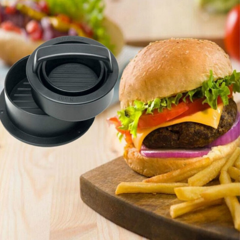Rund Hamburgerpresse Hamburger Maker Burger Presse Mold Kjøkkenverktøy | Skanto
