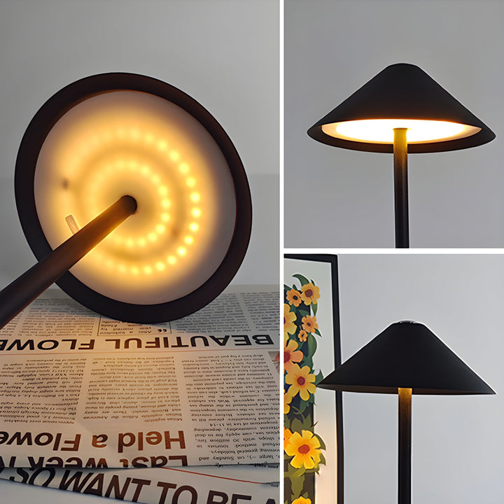 Skanto | Minimalistisk dimbar Touch bordlampe - vanntett og oppladbar lys Farge