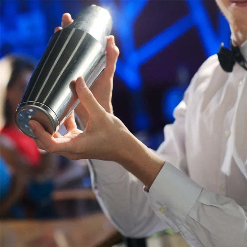 Norvo | Rustfritt Stål Drink Shaker Sett med Profesjonelle Tilbehør