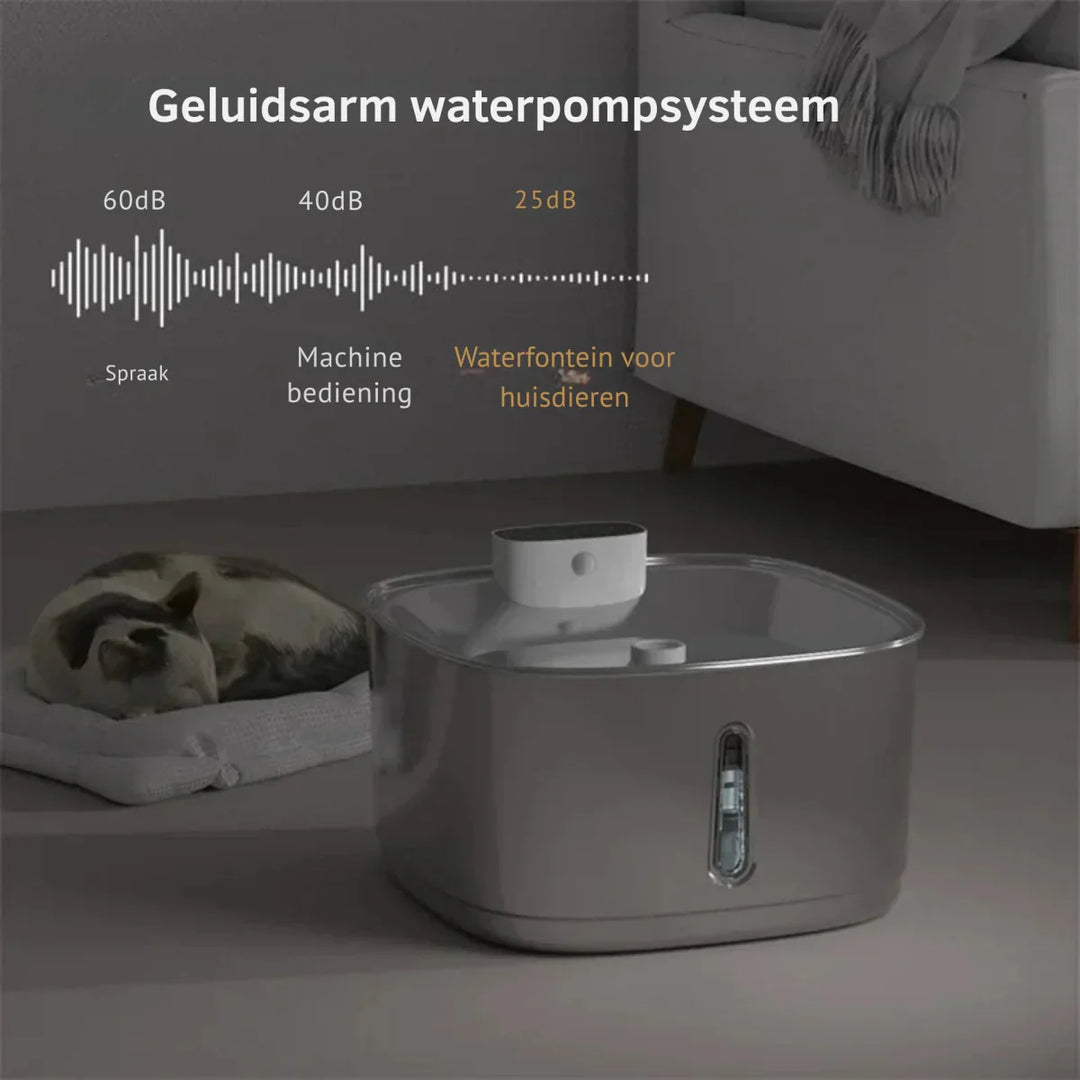 Smart Drikkefontene for Katter og Hunder – 3.2L Rustfritt Stål med Filter | Skanto