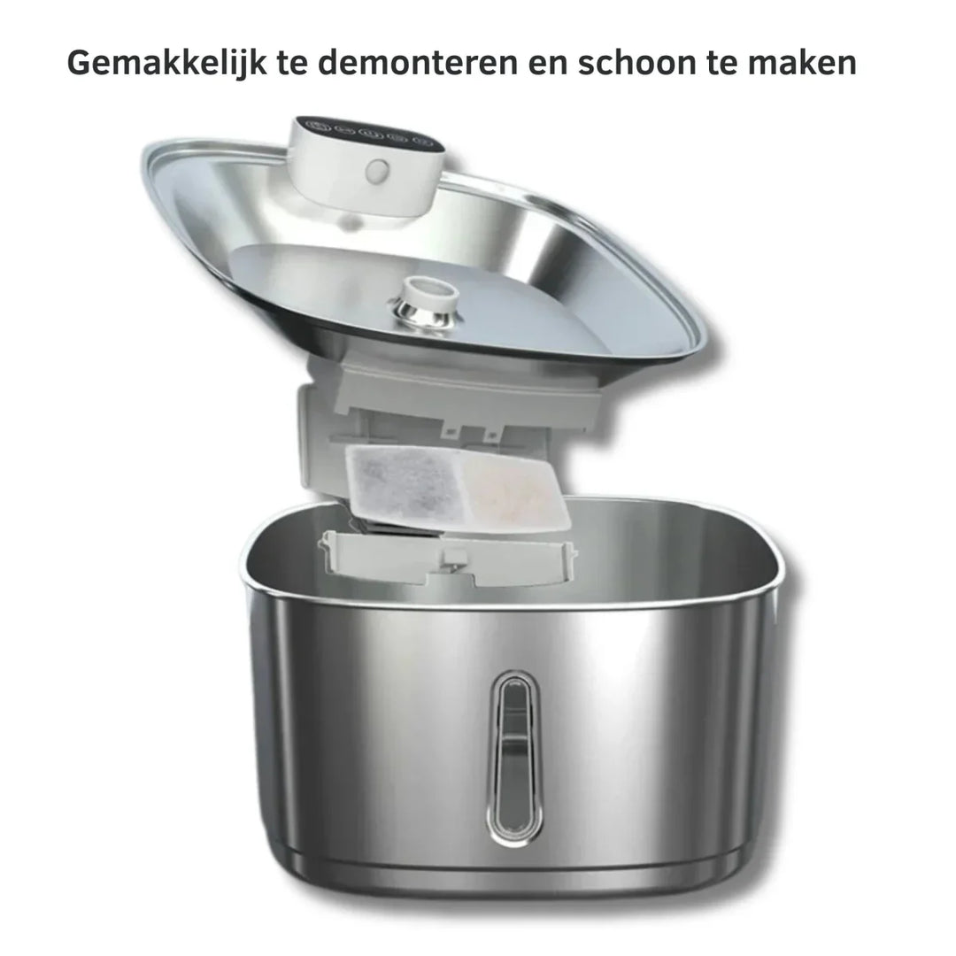 Smart Drikkefontene for Katter og Hunder – 3.2L Rustfritt Stål med Filter | Skanto
