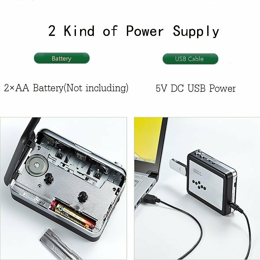 Skanto | Kasset-til-MP3 format konverter - Lagre til USB minnepinne - Musikkspiller