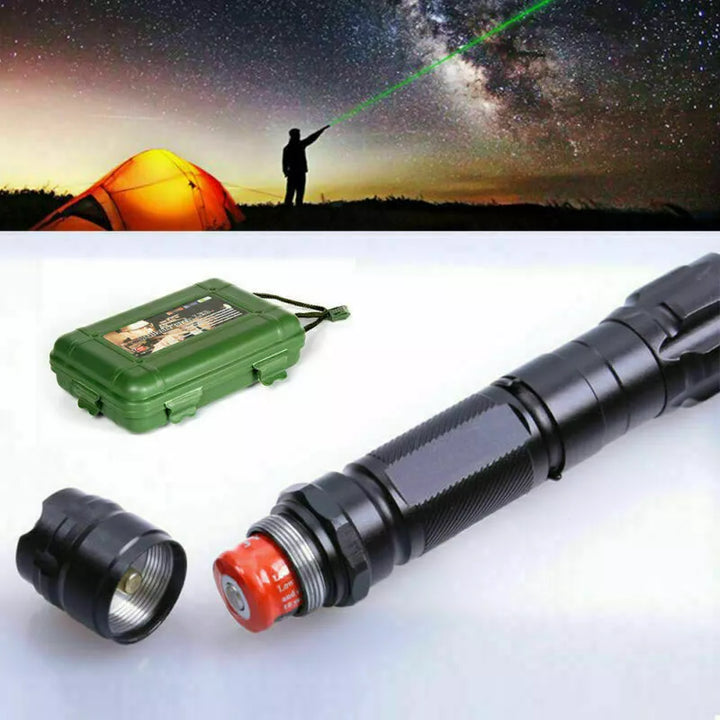 Skanto | Laserpeker Oppladbar Grønn Lang rekke Lommelykt