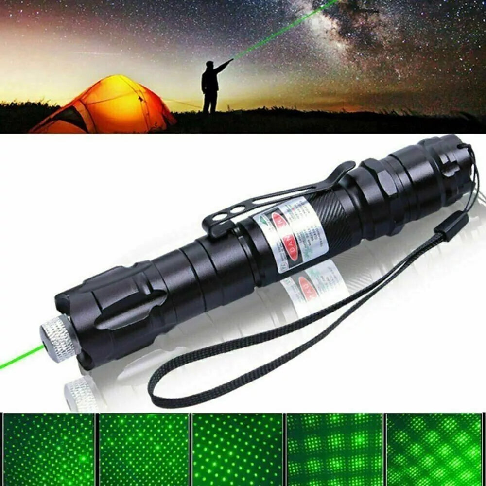 Skanto | Laserpeker Oppladbar Grønn Lang rekke Lommelykt
