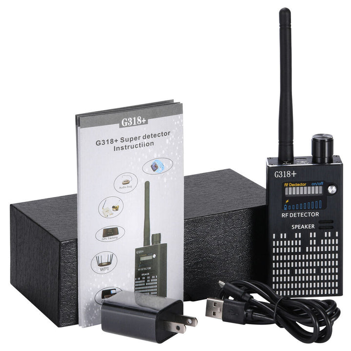 Skanto | PrivacyGuard Detecto – RF-signal- og kameradetektor med laserfunksjon og alarm
