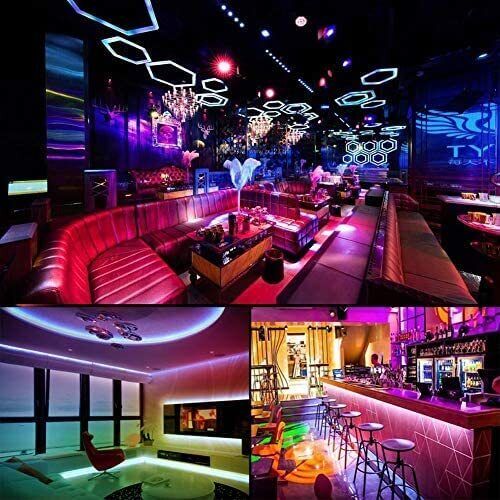 Skanto | LED Lyslist, 30 m, 15 m, Musikk Synkronisering, Bluetooth, 5050, RGB Ambient Lys med Fjernkontroll