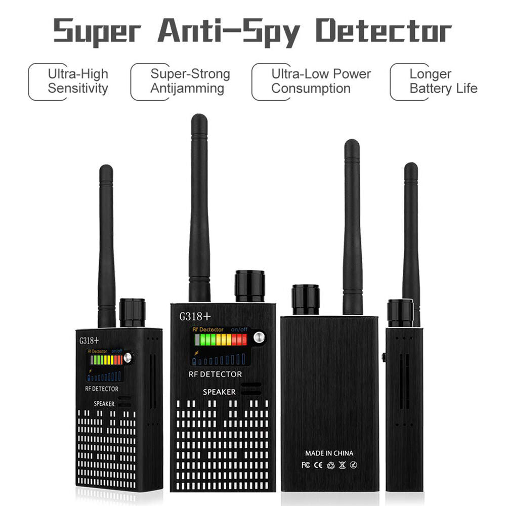 Spy Signal Bug Detector, HF Detector, Hidden Camera, Laser Lens, GSM GPS Enhetsfinner