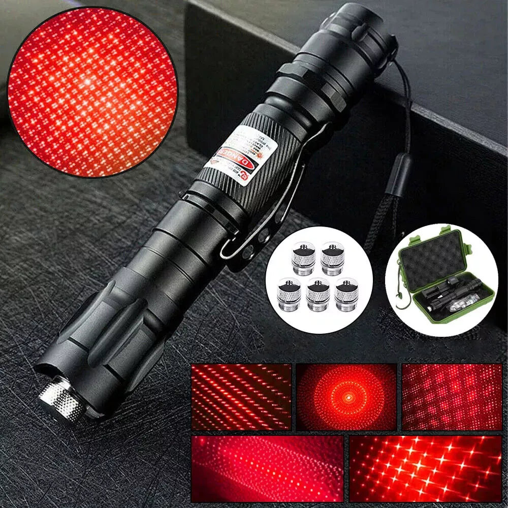 Skanto | Laser Pointer Oppladbar Rød Multitool Lommelykt Sett
