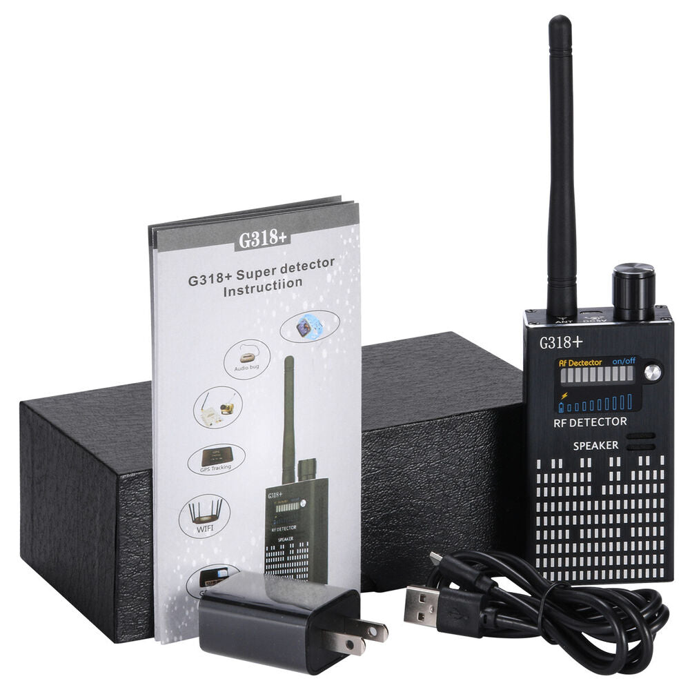 Spy Signal Bug Detector, HF Detector, Hidden Camera, Laser Lens, GSM GPS Enhetsfinner