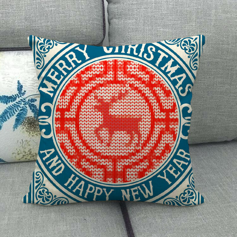 18" Cojines Merry Xmas Sofa Pute Deksel Tilbehør Hjem Sofa Dekor Putehylse Skanto